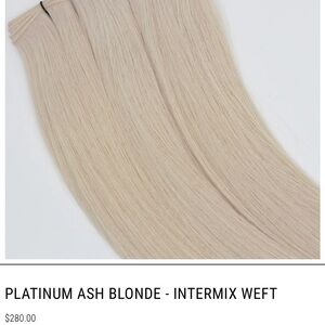 INTERMIX Platinum Ash Blonde Weft Hair Extensions